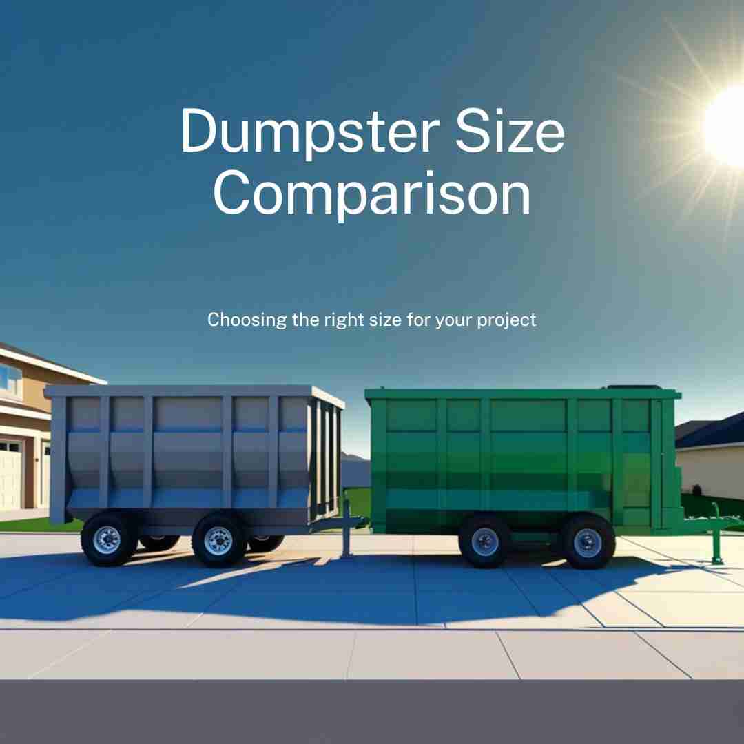 10-yard and 15-yard roll-off dumpster size comparison